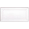 White Gloss Bevelled Subway Tile (75x150) Piece (88 Sheet / m²)