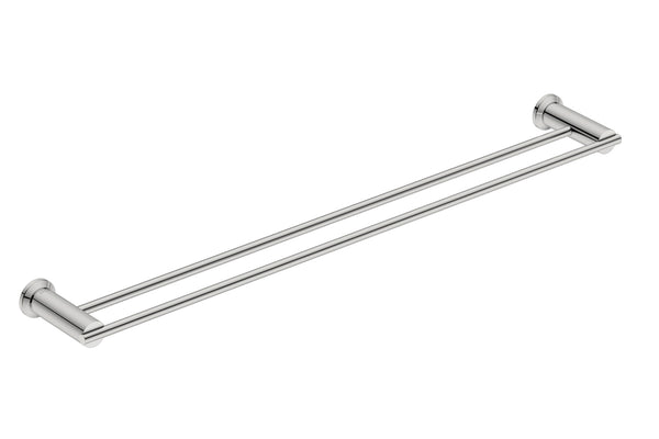 Double Towel Rail Polished Stainless Steel 800mm