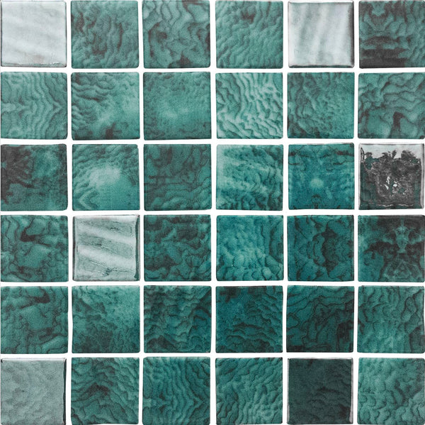 Penta Iridis Emerald 311x311x5.8mm Gloss Glass (11shts/sqm)