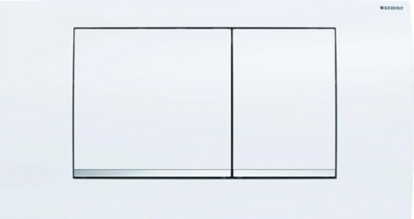 Twinline30 Control Plate for 2 Quantity rinsing, White