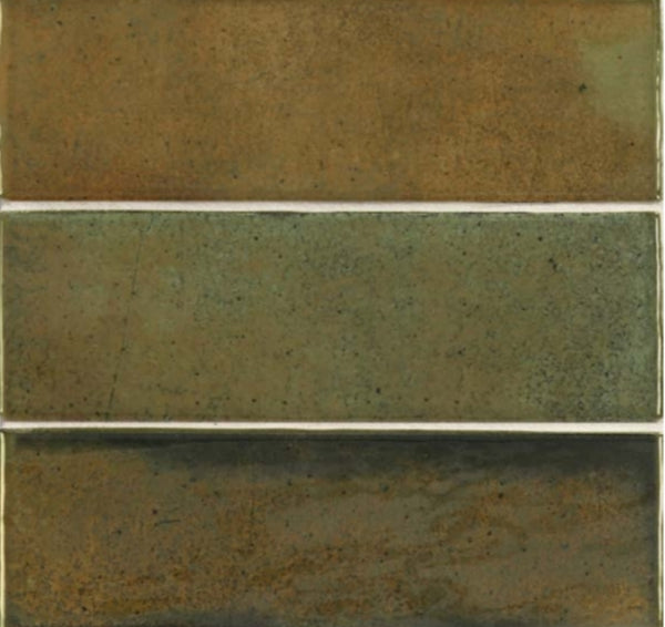 Hanoi Subway Wild Olive 65x200x9mm Ceramic Gloss Tiles (0.50sqm/box)