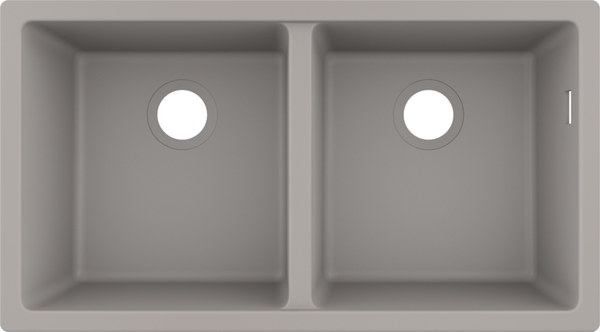 Hansgrohe S51 S510-U770 Under-Mount Sink 370/370 Concretegrey