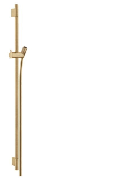 Hansgrohe Unica Shower Bar S Puro 65 Cm With Isiflex Shower Hose 160 Cm Brushed Bronze
