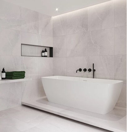 Tioga 01 White UGL Porcelain Full Body 597x597x8.5mm (1.44sqm/box)