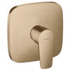 Hansgrohe Talis E Single Lever Shower Mixer For Concealed Installation Brushed Bronze