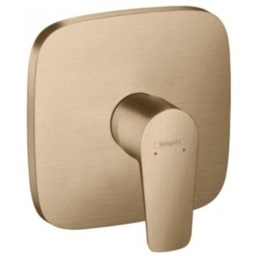 Hansgrohe Talis E Single Lever Shower Mixer For Concealed Installation Brushed Bronze