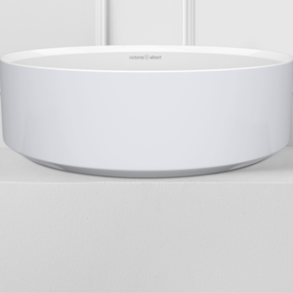 Kerid 43 Gloss White C/T Basin 425X425X130MM