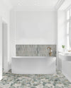 Salt Rock Peppermint Stripe 305x305mm Marble Mosaic Sheet (11shts/sqm)