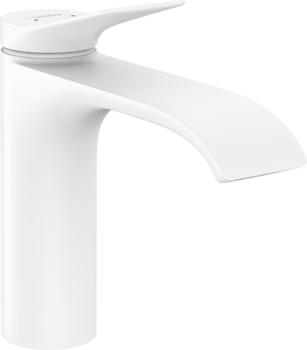 Hansgrohe Vivenis Single Lever Basin Mixer 110 Without Waste Set Matt White