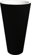 Annelie 910 Pillar Basin NTH Matte Black 500x500x910