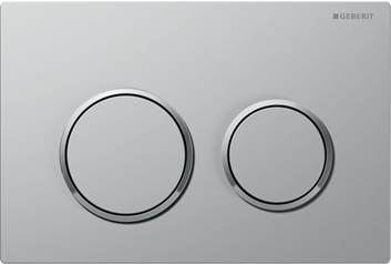 Omega20 Actuator Plate For Dual Flush Matt Chrome-coated Easy-to-clean coated Bright Chrome-plated