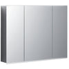 Mirror Cabinet 900mm AMatt BlackientLight 3 door