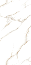 Calacatta Aurora 600x1200mm Glazed Polished Stoneware Porcelain (2.16 sqm)