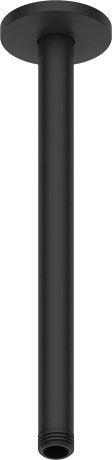 Ceiling Shower Arm 300m - Black Matt