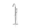 JEE-O OriginalFreestanding Bath/Shower Mixer Stainless Steel With Hand Shower, Brushed