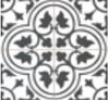Picasso Dover Black 450x450x9mm Matt Porcelain (1,22m²/box)