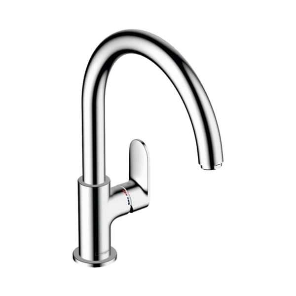 Hansgrohe Vernis Blend Single Lever Kitchen Mixer 210 With Swivel Spout Chrome