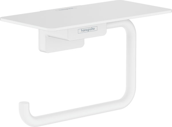 Hansgrohe Addstoris Toilet Paper Holder With Shelf Matt White
