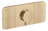 Axor One Thermostatic Module for Concealed Installation for 3 Functions Brushed Bronze
