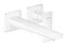 Metropol 2Hole Basin Mixer Wall Mounted Matt White