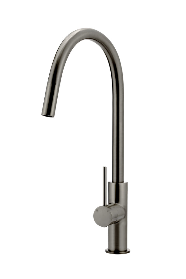 Round Retractable Kitchen Mixer Gun Metal