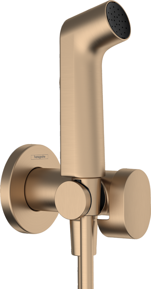 EcoSmart S Bidette Handshower 1jet for Mixed Water with Shower Holder Brushed Bronze