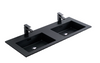 Lave Resin Basin Black Double 1200mm