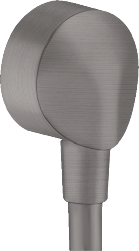 Hansgrohe Fixfit Wall Outlet E Without Non-Return Valve Brushed Black Chrome