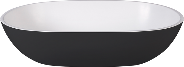 Dubai/Nuvo Japandi Basin NOF Matte Charcoal 550x350x125