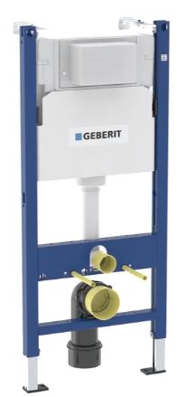 Duofix element for wall-hung WC, 112 cm, with Alpha concealed cistern 12 cm, 6 / 3 litres