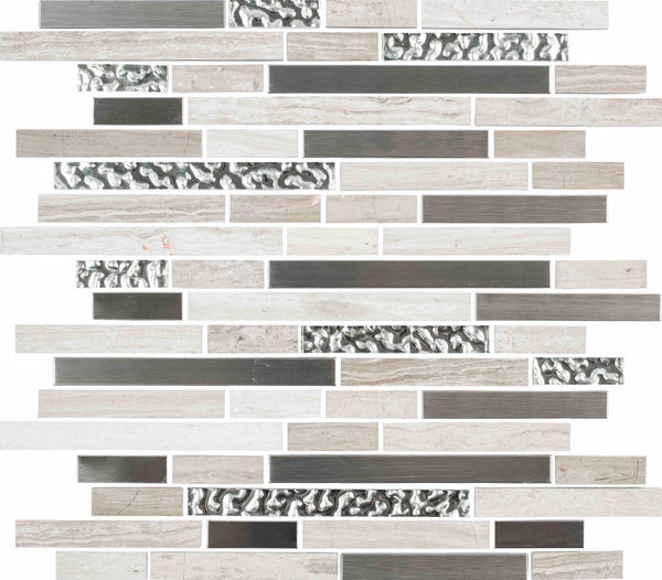 Athena Wood Grain Crystal Stagger 30x30