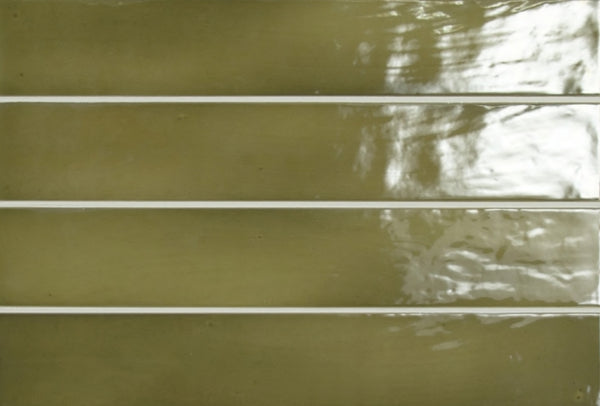 Manacor Metro Basil Green 65x400x9mm Ceramic Gloss Tiles (1.00sqm/box)