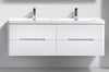 Venice 1500 White Four Draw Vanity Set