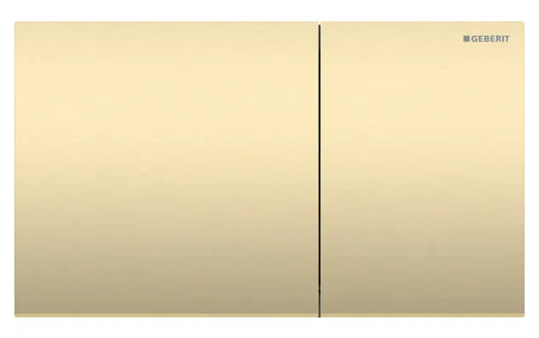 Sigma70 Actuator Plate Dual Flush Brushed Brass