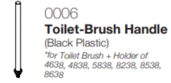 T-Brush Handle (Black Plastic) -POLS