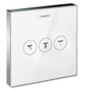 Hansgrohe Showerselect Glass Valve For Concealed Installation For 3 Functions White/Chrome