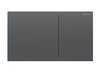 Sigma70 Actuator Plate for Dual Flush Brushed Black Chrome