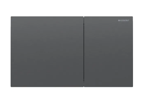 Sigma70 Actuator Plate for Dual Flush Brushed Black Chrome