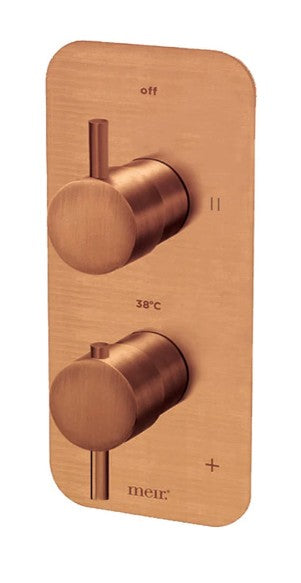 Thermostatic Dual Function Mixer - Lustre Bronze