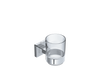 Elemental Glass Tumbler + Holder Chrome
