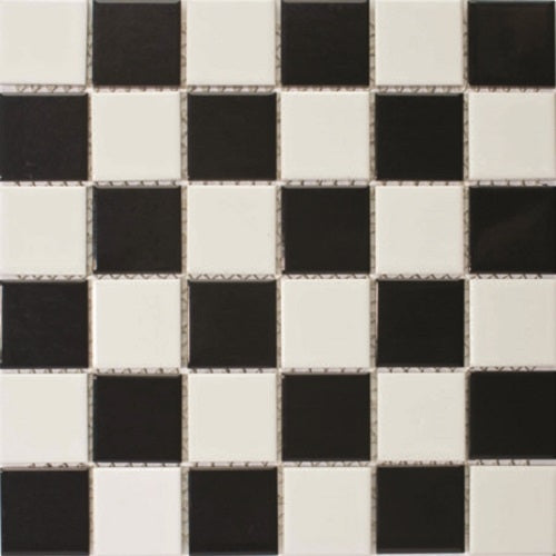 Black/White Gloss Checkerboard (48x48) 302x302 (11 Sheet / m²)