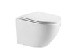 Gio Alvito White Rimless Wall Hung Pan With Soft-Close Seat