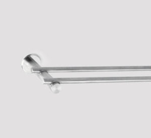 Slimline Double Rail 800mm Brushed Stainless Steel