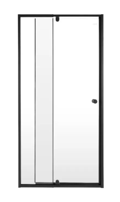 Shower Door Only Pivot 900 Black (900-1100)x1850