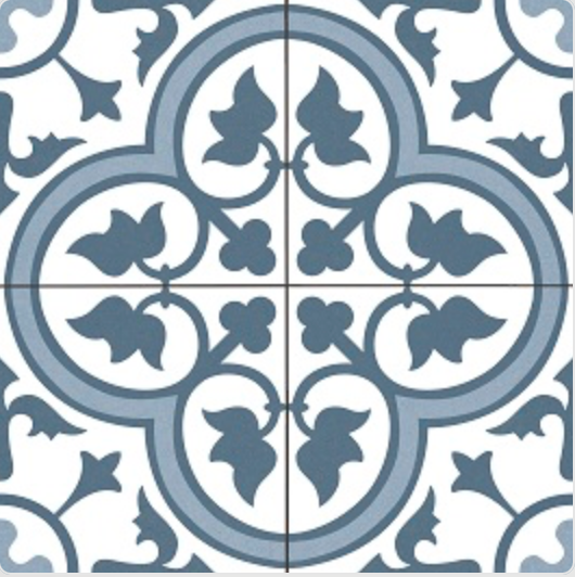 Dover Blue 450x450x9mm Matt Porcelein (1.22sqm/box)