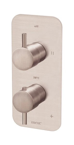Thermostatic Dual Function Mixer - Champagne