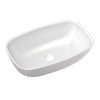 Risata Countertop Basin Polished White 550x350x160mm