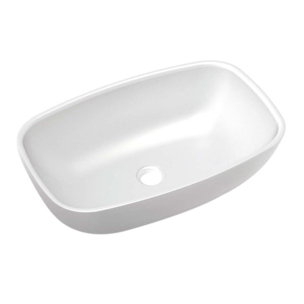 Risata Countertop Basin Polished White 550x350x160mm