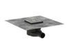 Hansgrohe Raindrain Point Complete Set Point Drain 100/100 Brushed Stainless Steel