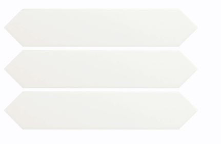 Arrow Pure White 50x250x9mm Gloss Ceramic (0.5sqm/box)